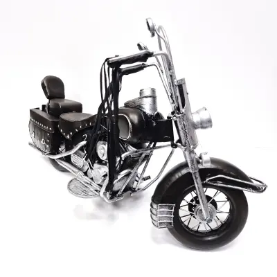 Motocicleta epoca, negru, din metal, model 12-17
